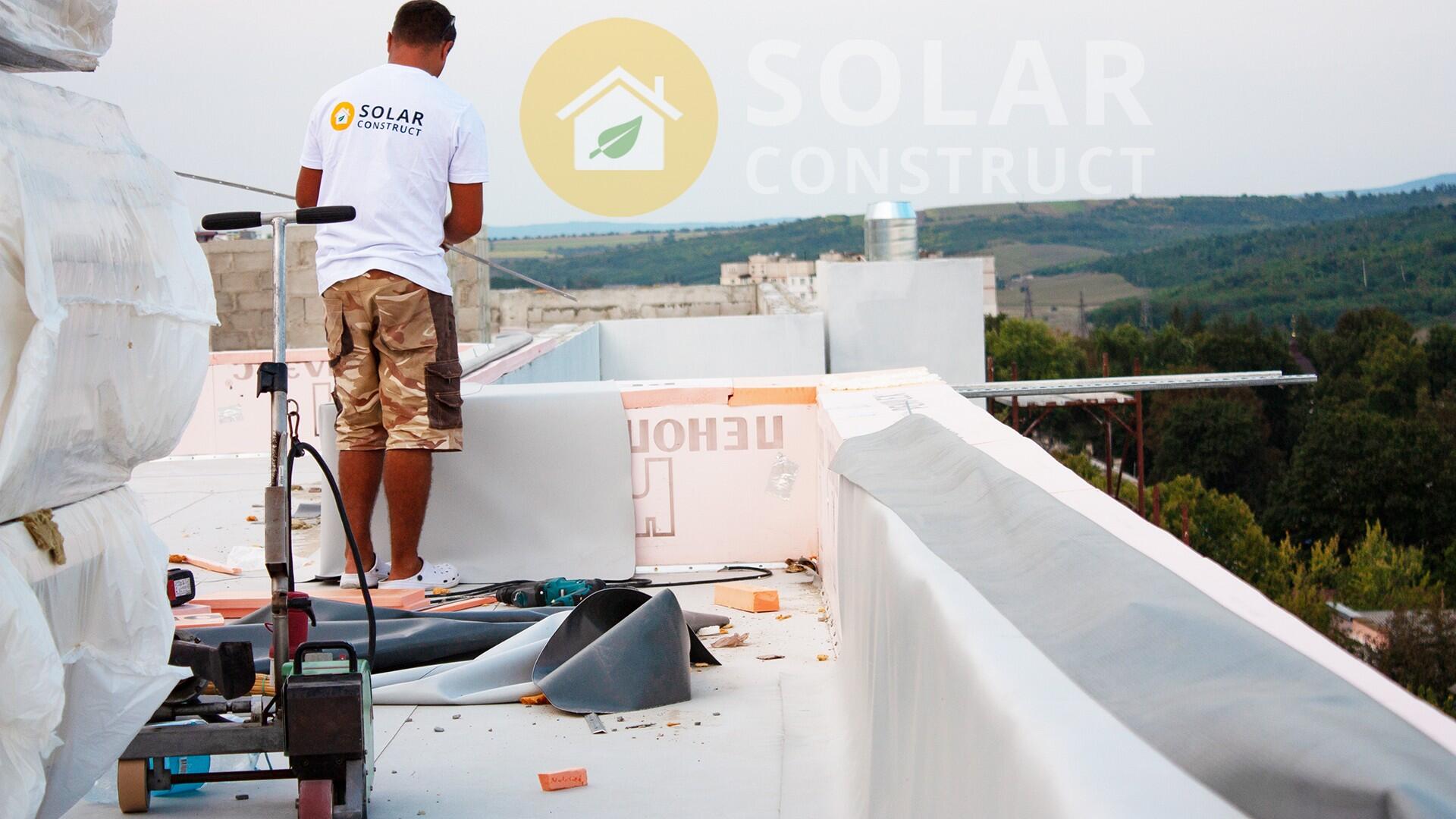 Roofing of a residential complex at the Ungheni city